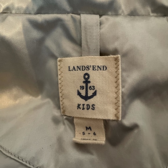 Lands end girls puffer pea coat size 6 - Picture 4 of 4